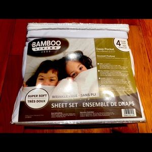 6 piece bamboo sheet set - king size